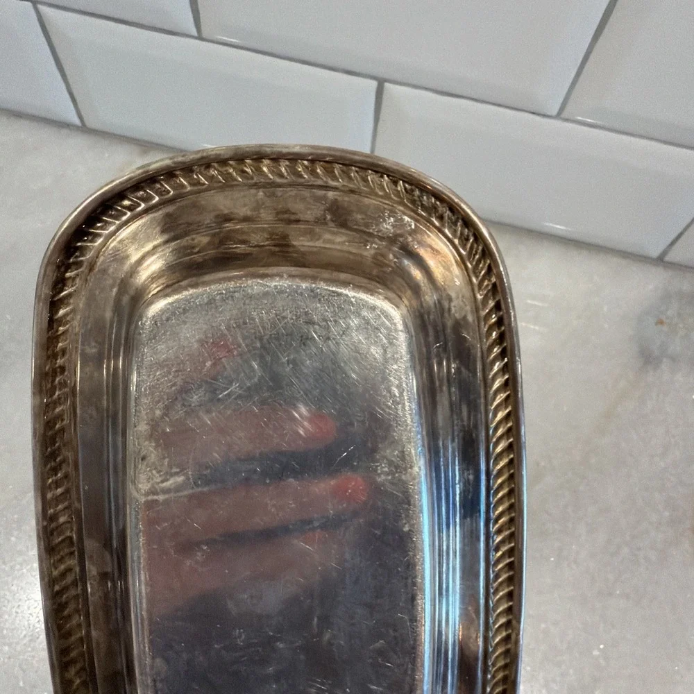 International Silver Co Butter Dish With Lid 8